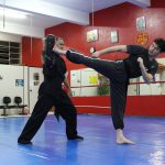Treino de chutes no Shaolin do Norte